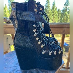 Dolls Kill Glitter Traitor Boots